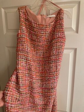Pink Tweed Sheath Dress